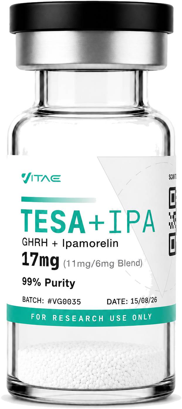Vial de Tesamorelin + Ipamorelin, 17 mg